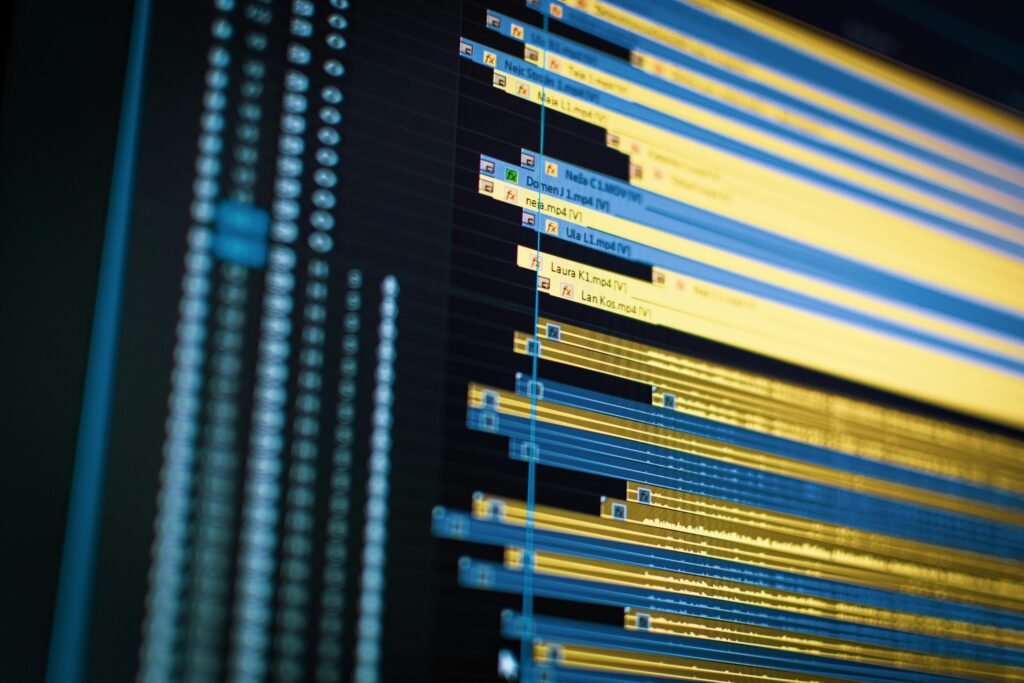 Dashboard van een SaaS applicatie met data en tijdlijnweergave